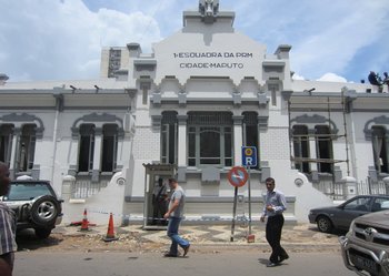 The first police station in Maputo City, Mozambique