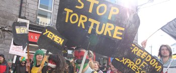 Amnesty International members in Galway highlight human rights abuses across the Middle East and North Africa