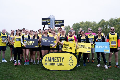 Team Amnesty after an event 2025