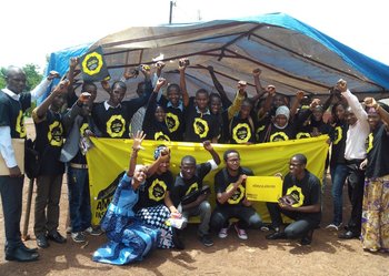 Activists in Conakry, Guinea