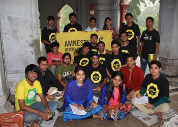 Activists in Dhaka, Bangladesh