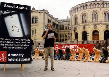 Amnesty International Norway Demonstration 2000