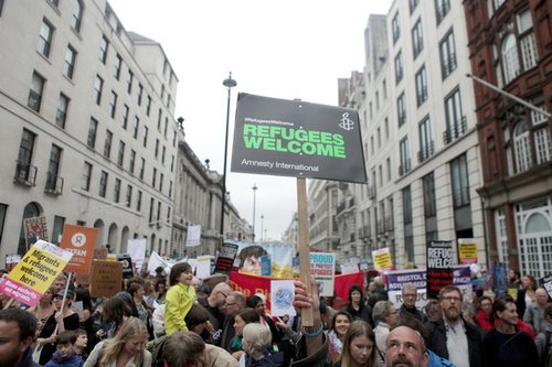 Refugees Welcome March London 17th September 2016