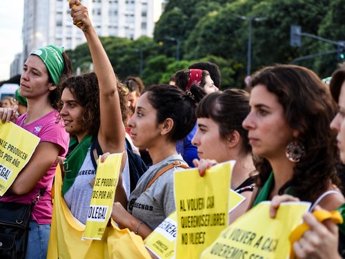 Amnesty campaigners in Argentina