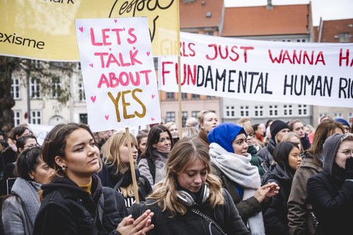 Consent march in Denmark