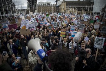 protest in parliament sq