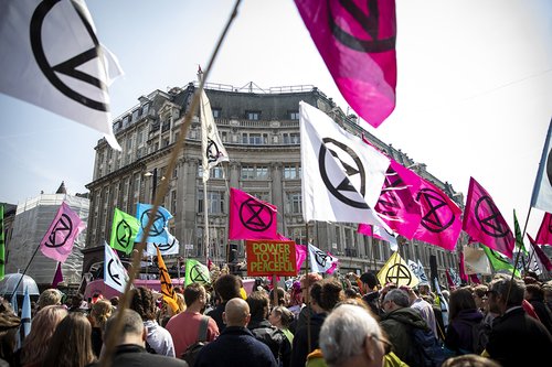 Extinction Rebellion demonstration, central London, 15 April 2019