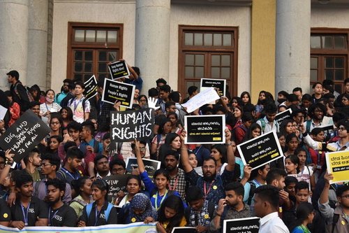 March for human rights in Bangalore - 2018
