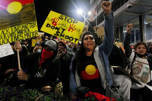 Sydney Black Lives Matter Rally In Solidarity With U.S. Protests Over Death Of George Floyd