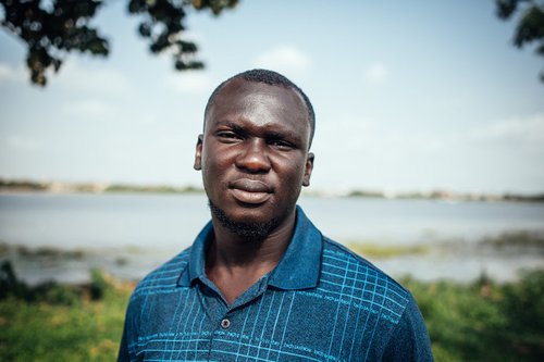 Close up portrait shot of Imoleayo Michael