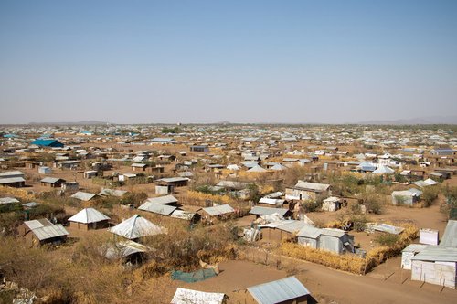 A view of the sprawling Kakuma camp in Kenya