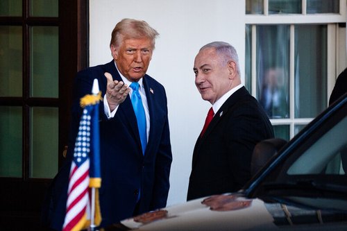 Trump greets Israel's Netanyahu at the White house