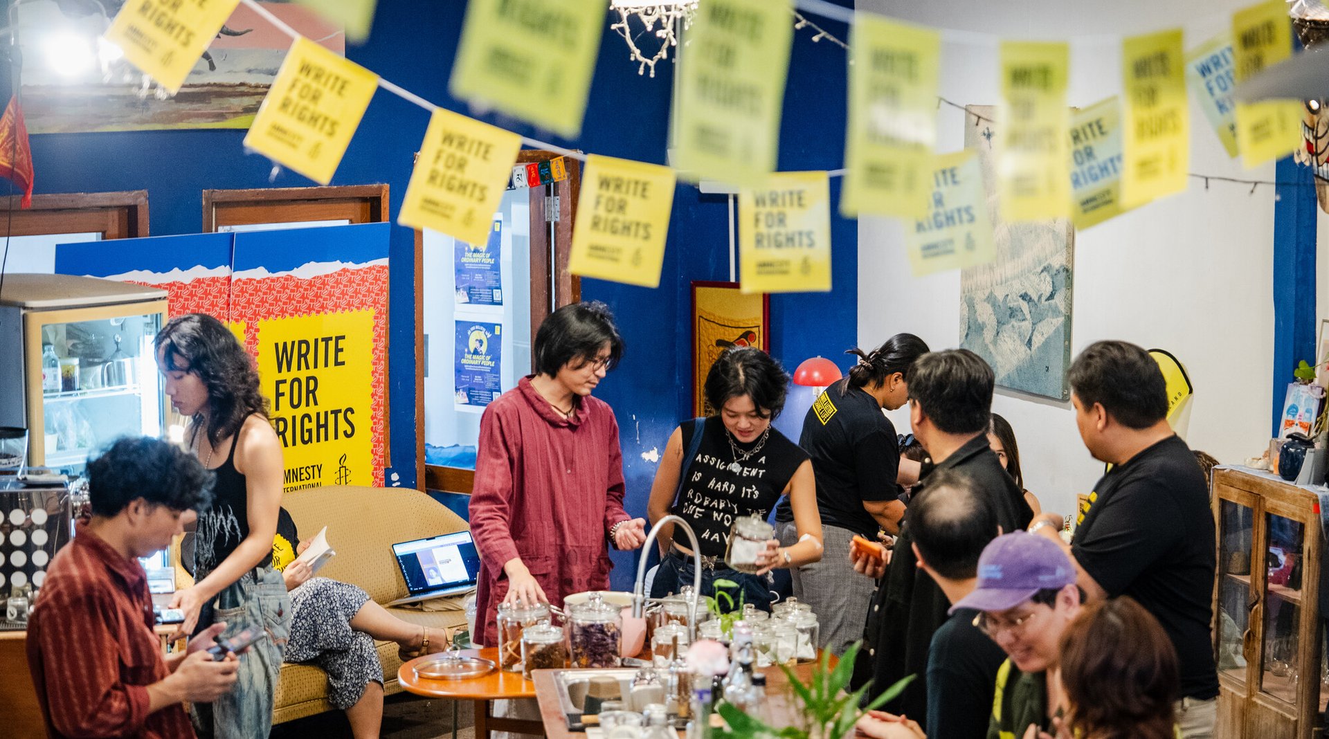 Amnesty International Thailand at the launch of their 2024 ‘Write for Rights’ campaign