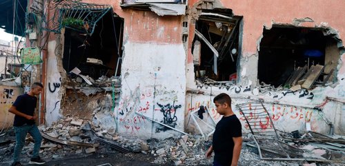 home destroyed in Occupied Palestinian Territory