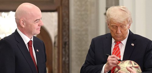 Trump and Head of FIFA