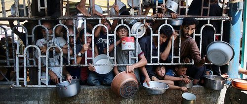 Palestinians starved