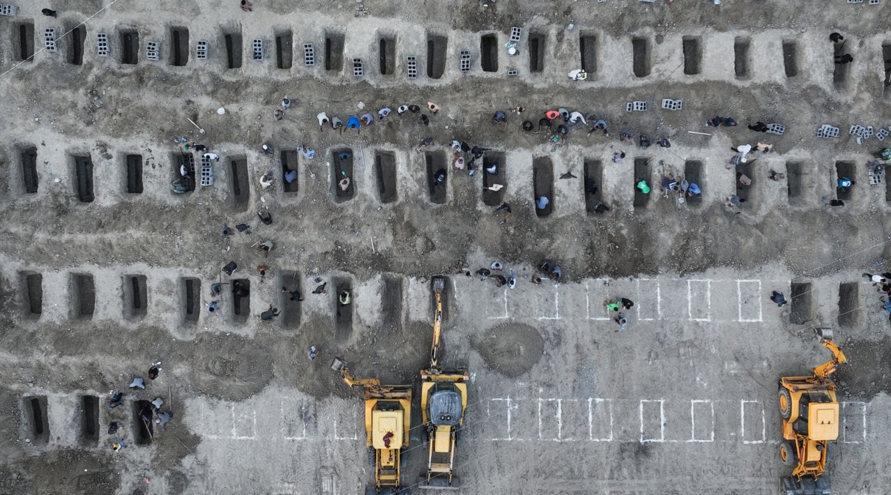 Graves dug for children killed in deadly strike school in Minab