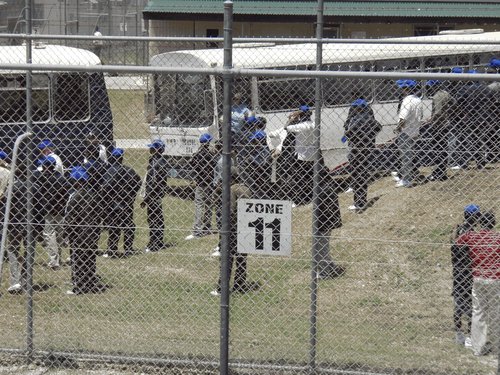 Refugees at the Australian detention centre on Christmas Island