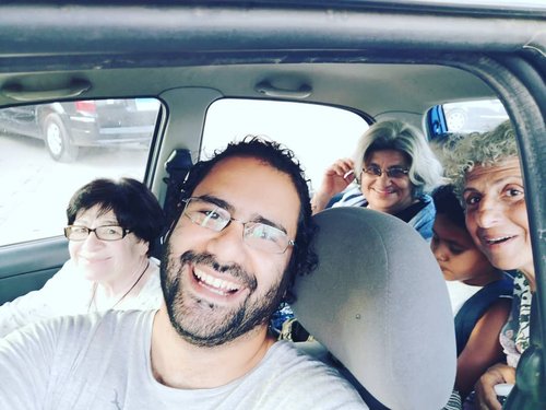 Alaa Abdel Fattah with family