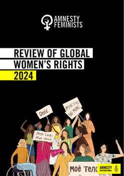 Amnesty Feminists report cover 2024