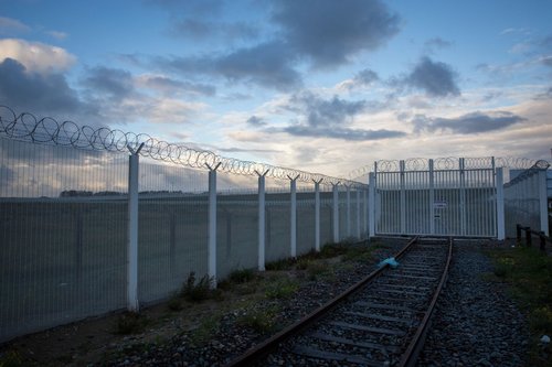 The 'Jungle' at Calais pictured in 2016