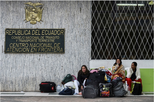 Venezuelan migrants in Ecuador
