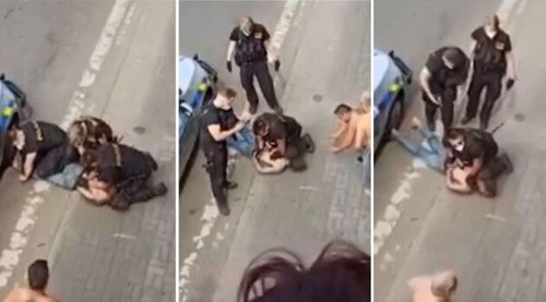 Police officer knelt on neck of Roma man for a prolonged period during an arrest