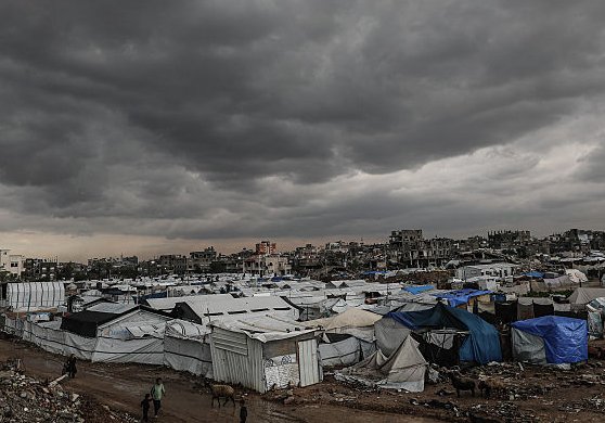 tents in Gaza