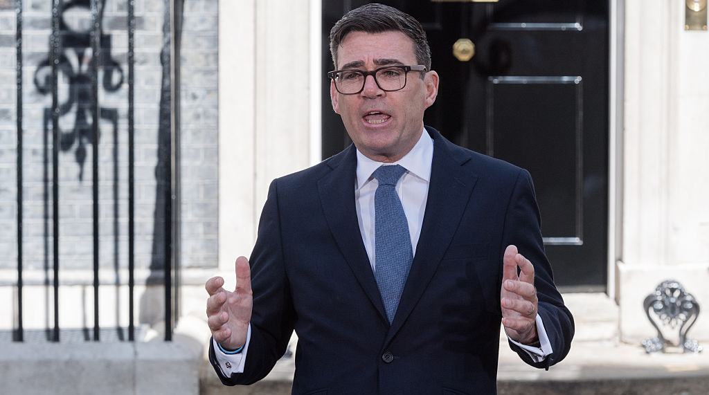 Andy Burnham Enters Downing Street as Britain's New Prime Minister in London