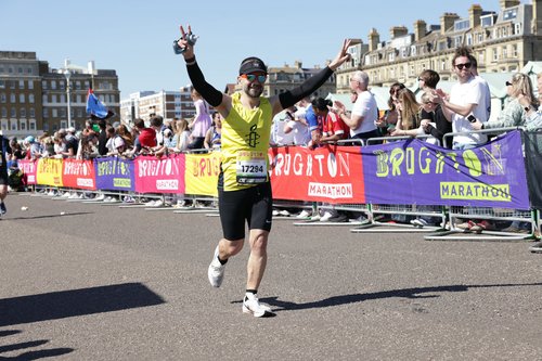 Amnesty runner at Brighton Marathon