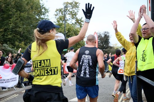 "Person running the Royal Parks Half 2024"