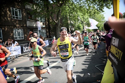 Runner at London Marathon 2025