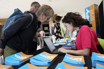 Supporter registering for an event with AIUK