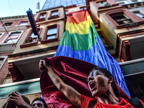 LGBT rights activist in Istanbul