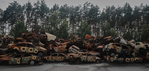 cars piled up