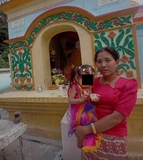 Khyang woman & baby