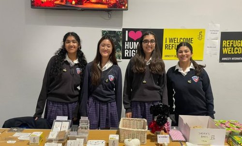 Students from Ellen Wilkinson School for Girls in London