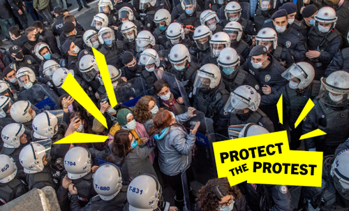 The human right to protest is being squashed by tools of torture: equipment which can be produced here in the UK.
