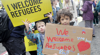 Refugees Welcome Here March London 2016
