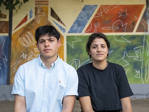 Sarah and Seán: arrested for volunteering to help save refugees from drowning