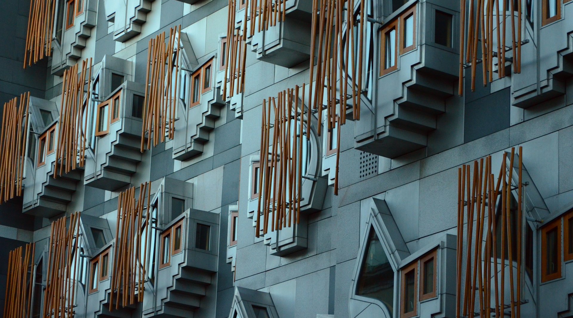 Outside of the Scottish Parliament
