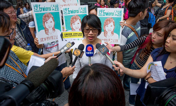 Activist interviewed by press and media outlets