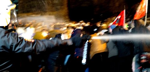 Mass protests following the detention of Istanbul Mayor and dozens of people associated with the opposition.