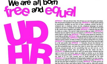 Universal Declaration of Human Rights poster