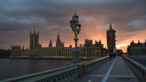 Houses of Parliament in London, 2021