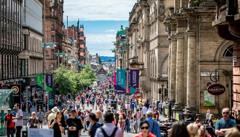 Glasgow town center