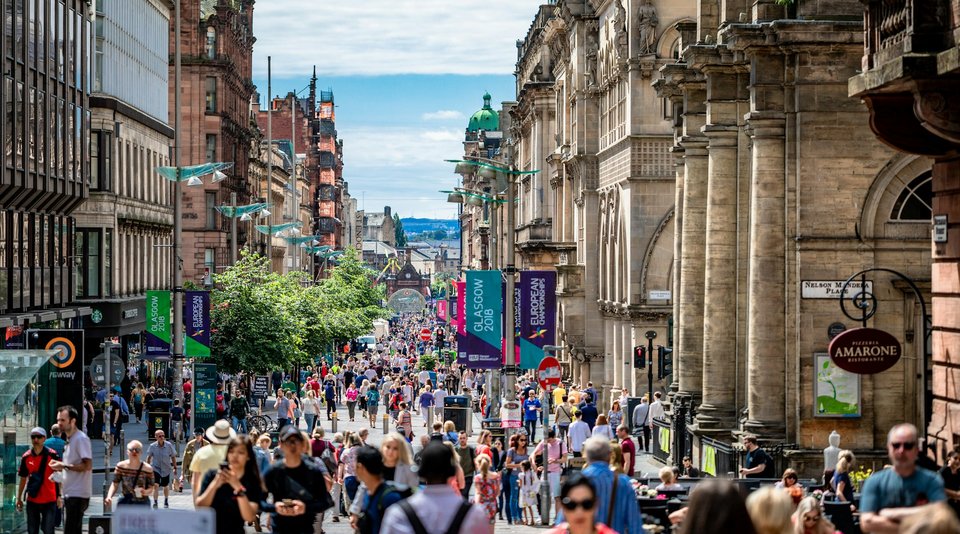 Glasgow town center