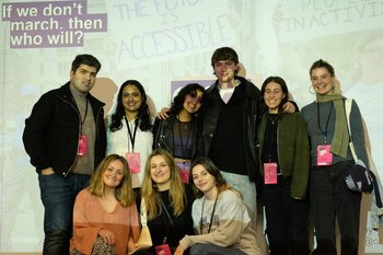 Group of Amnesty students posing for the camera