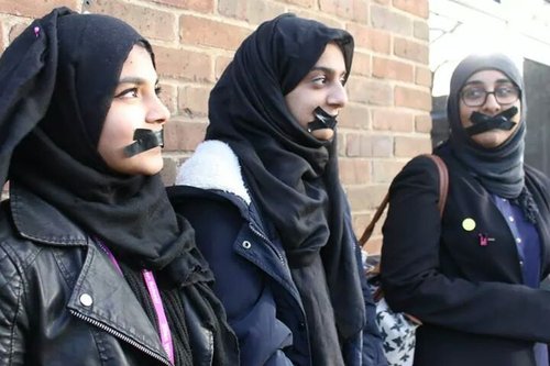 Students from Ellen Wilkinson School for Girls in London