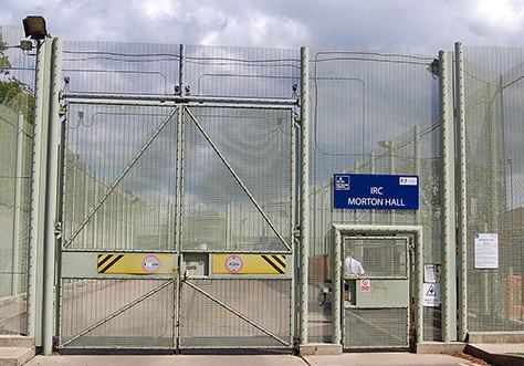Secure area at Morton Hall Immigration Removal Centre